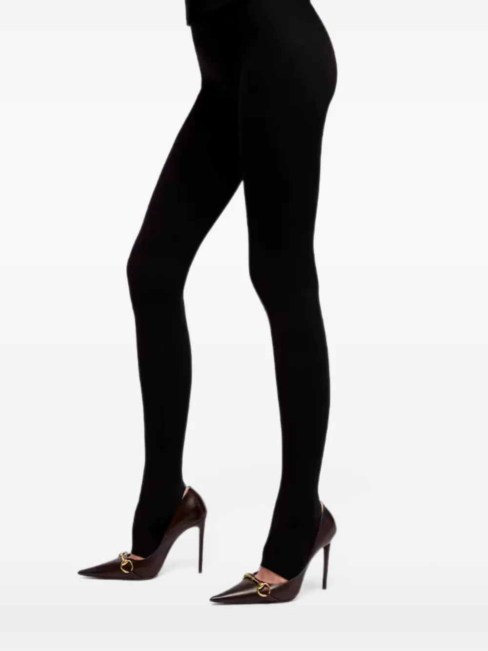 Gucci Naadloze stretch nylon jersey legging Zwart