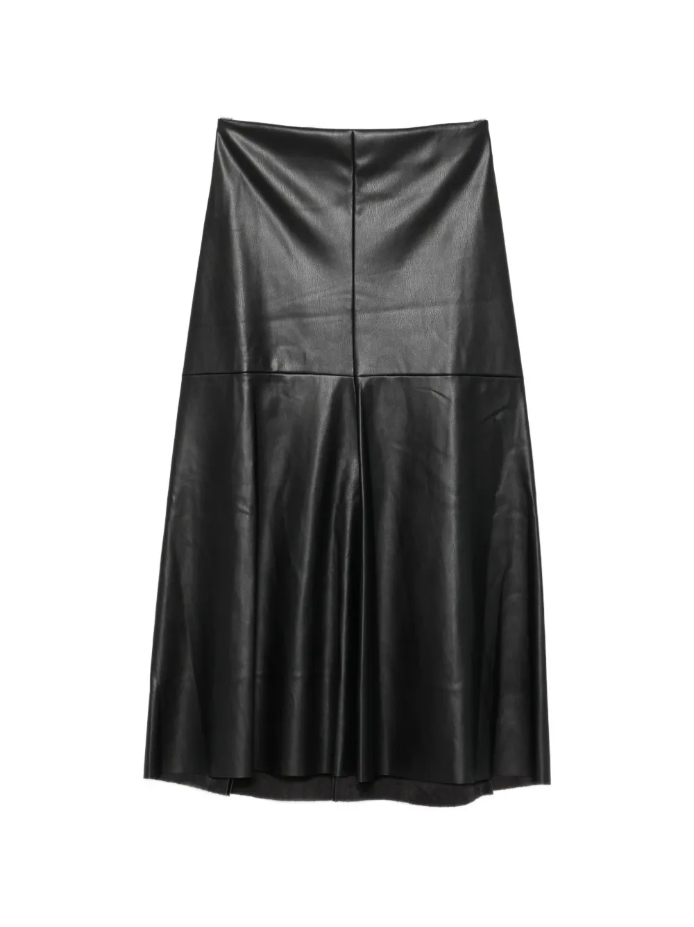 Nude panelled flared midi skirt - Schwarz