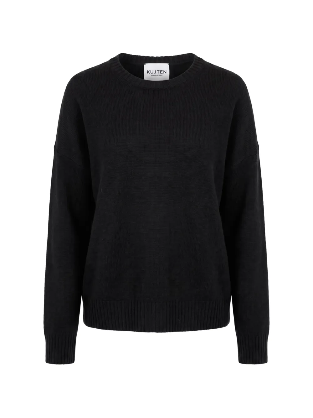 kujten fine-knit drop-shoulder sweater