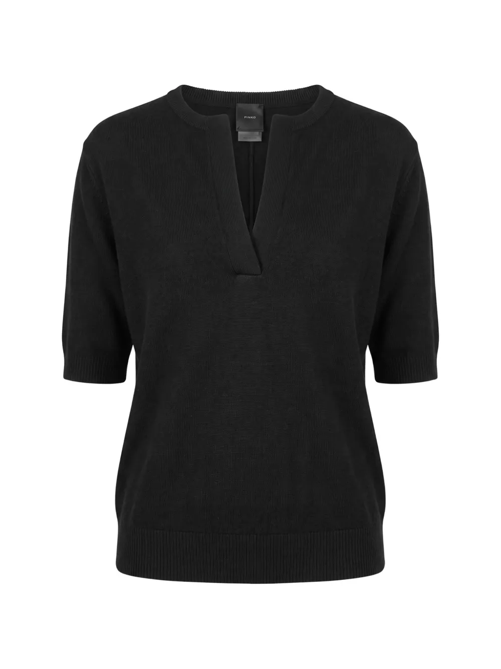 PINKO short-sleeve wool sweater - Schwarz