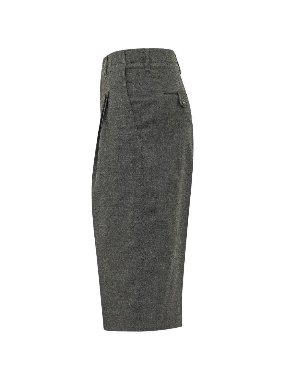 AMI Paris pleated shorts Grijs