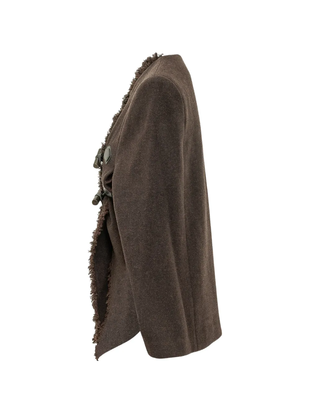 GANNI Wollen cape Bruin