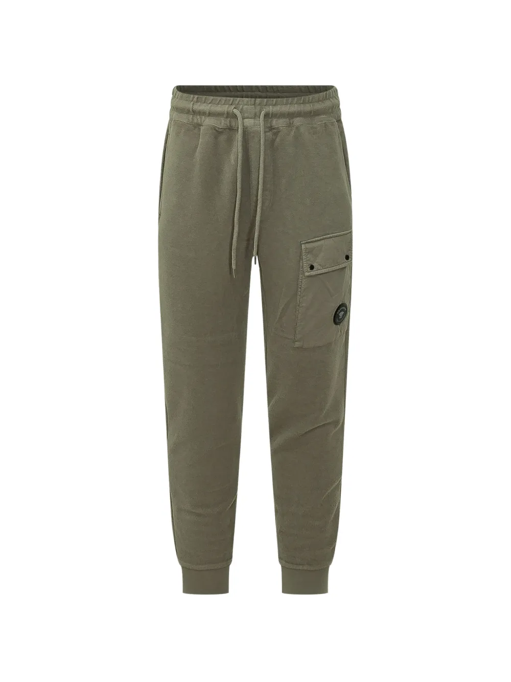 C.P. Company brushed emerized diagonal fleece cargo Lens sweatpants Groen