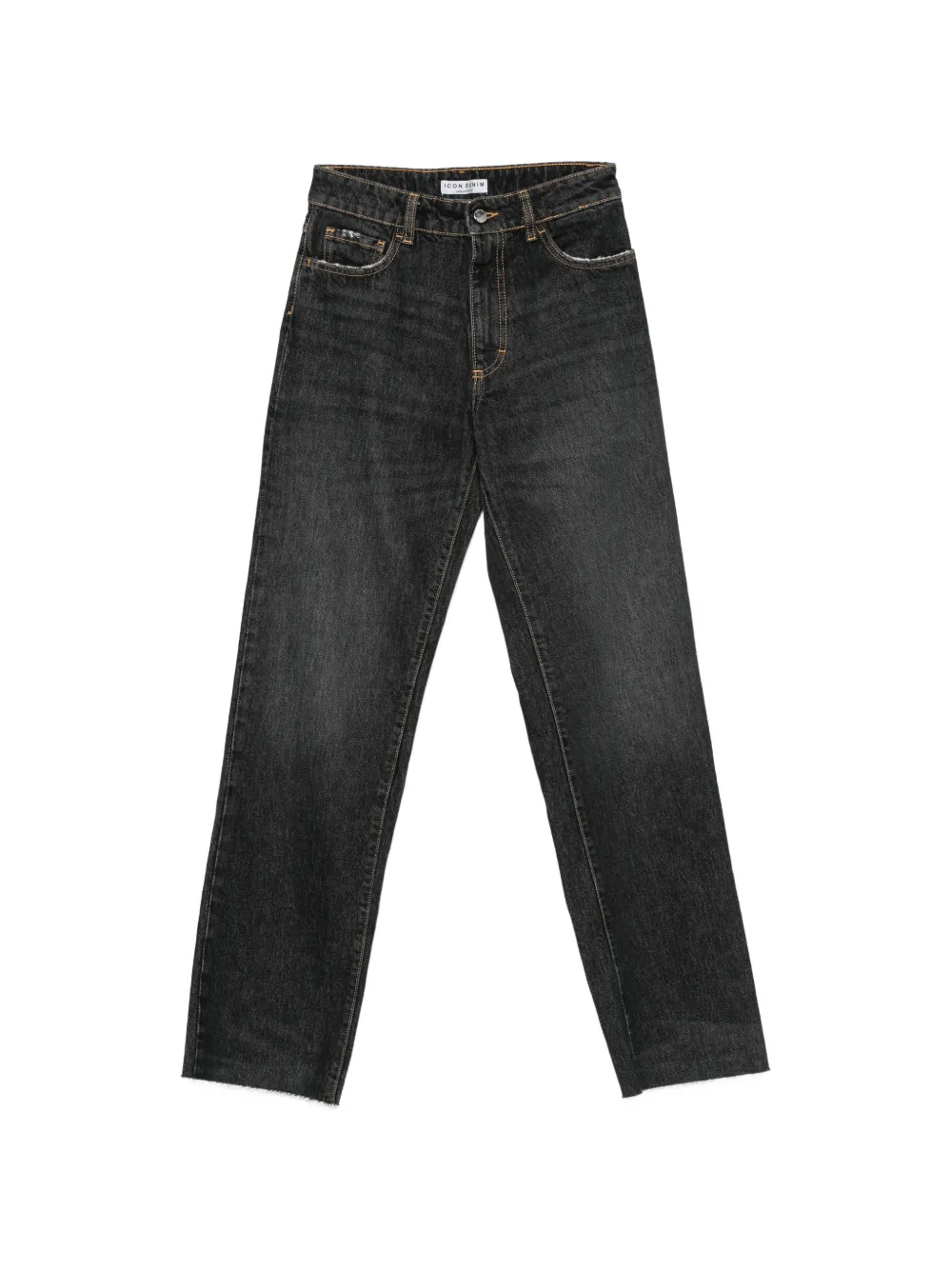 ICON DENIM Jeans con effetto vissuto - Nero