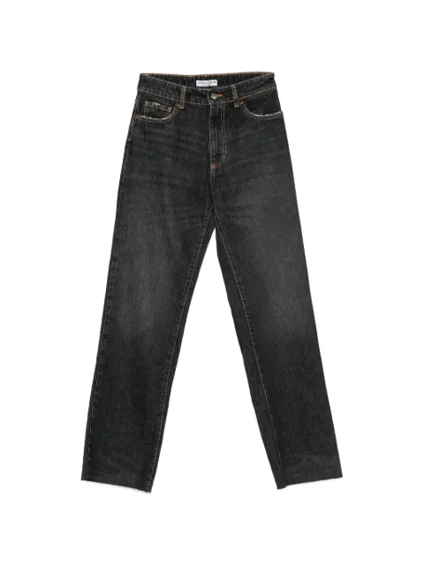 ICON DENIM Distressed-Jeans mit Sternstickerei