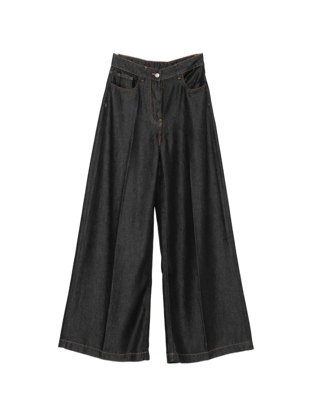 Nude wide-leg jeans - Schwarz