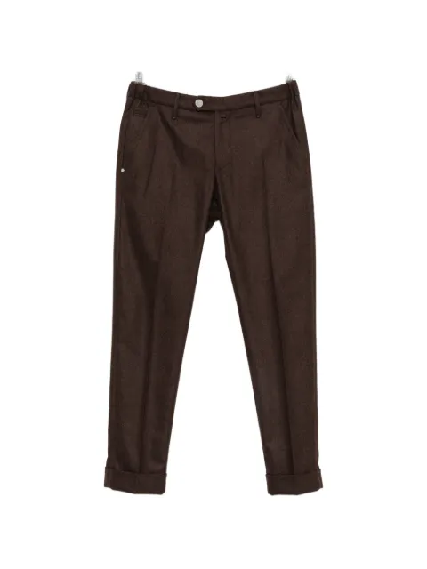 Jacob Cohën pressed-crease turned-up trousers