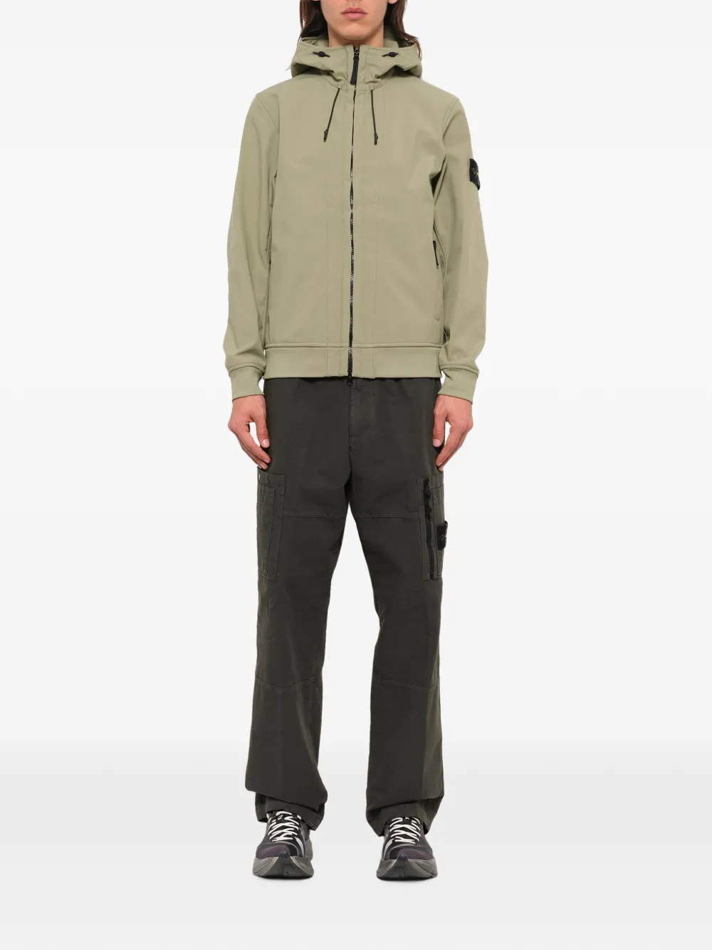 Stone Island hooded jacket Groen