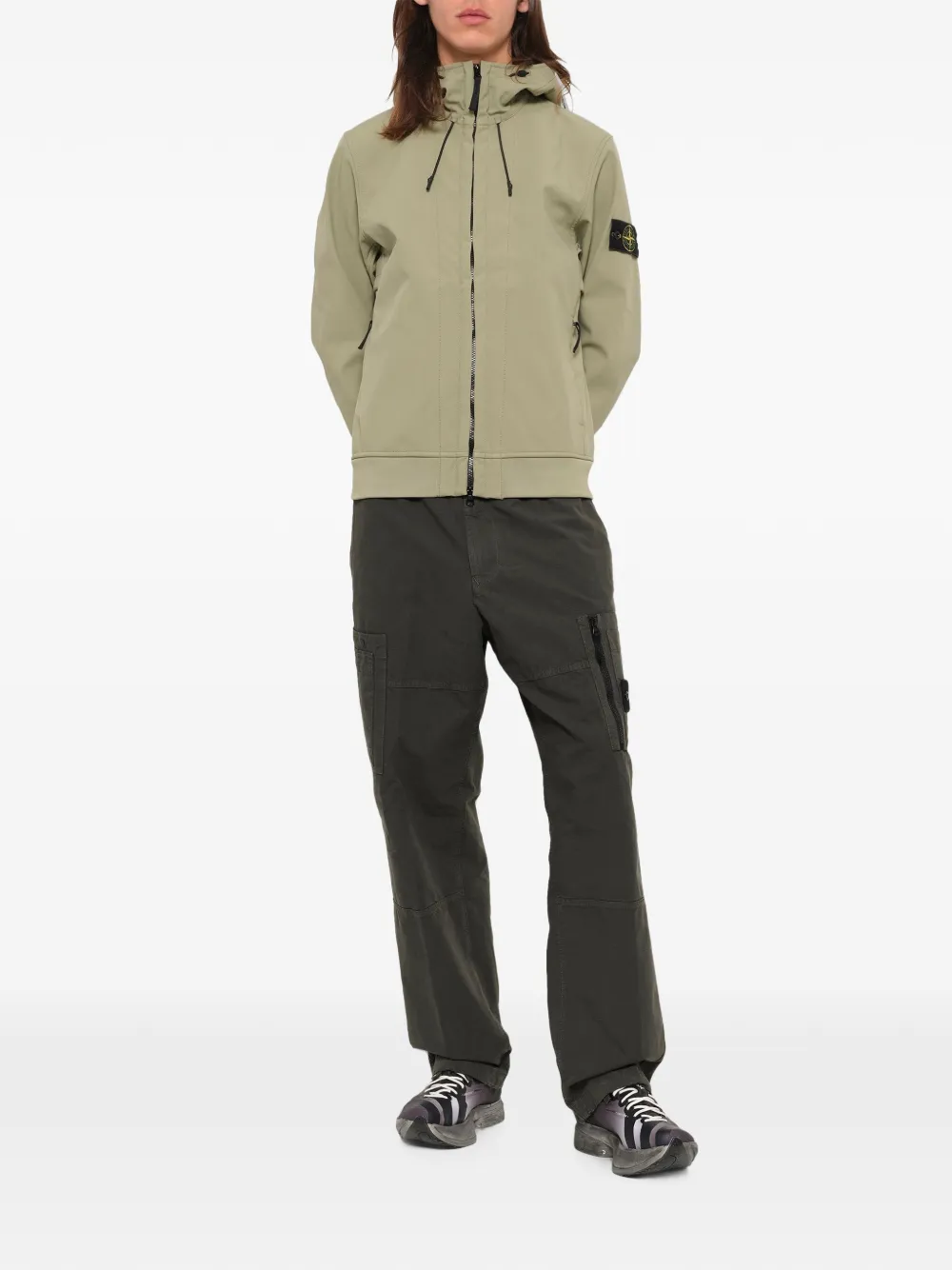 Stone Island hooded jacket Groen
