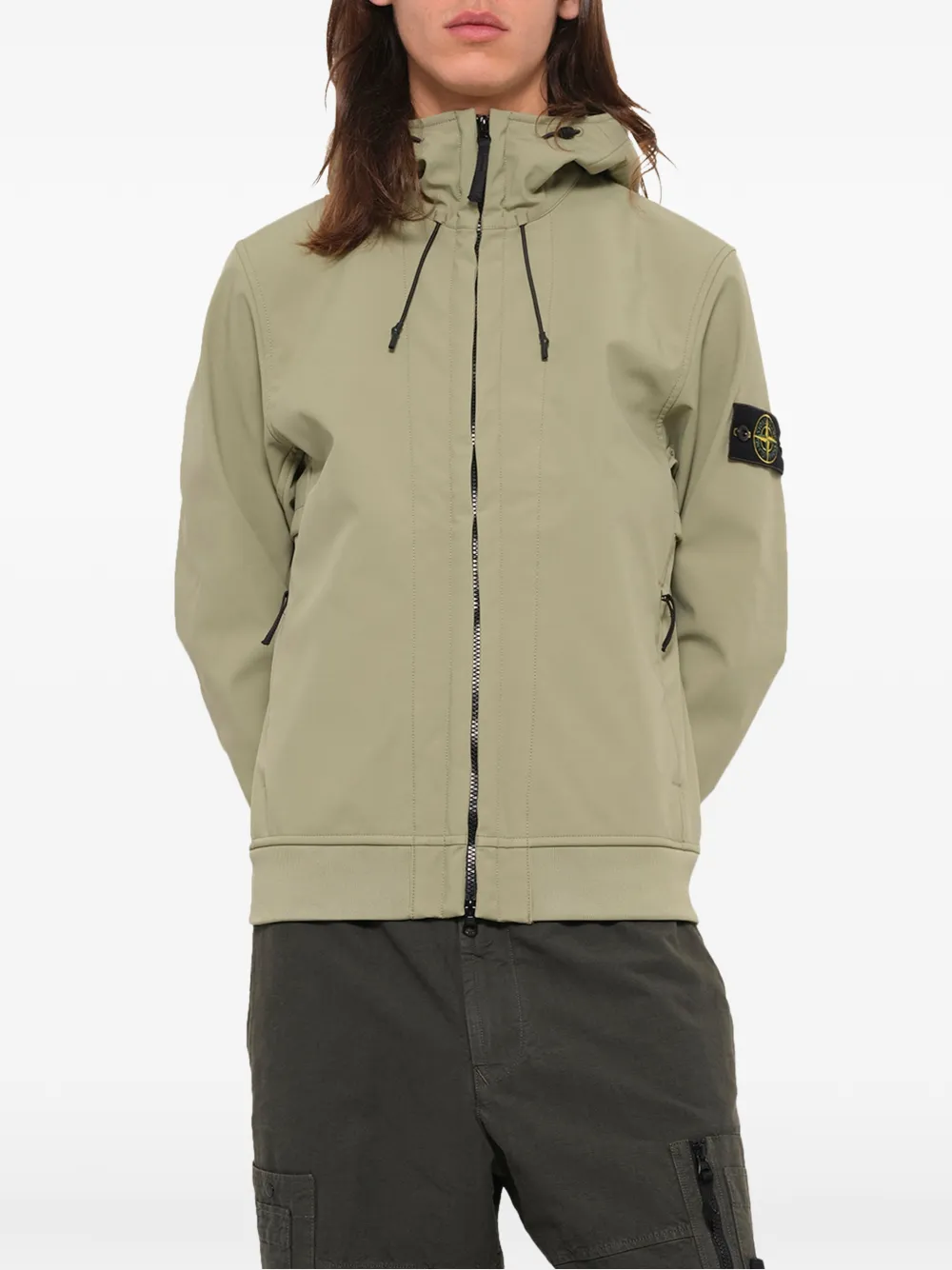 Stone Island hooded jacket Groen