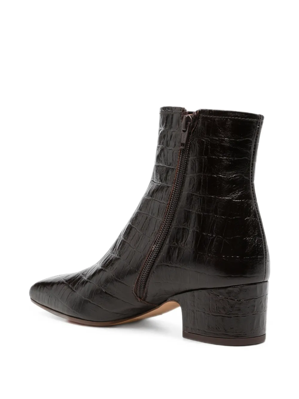 Chie Mihara croc-effect leather ankle boots Bruin