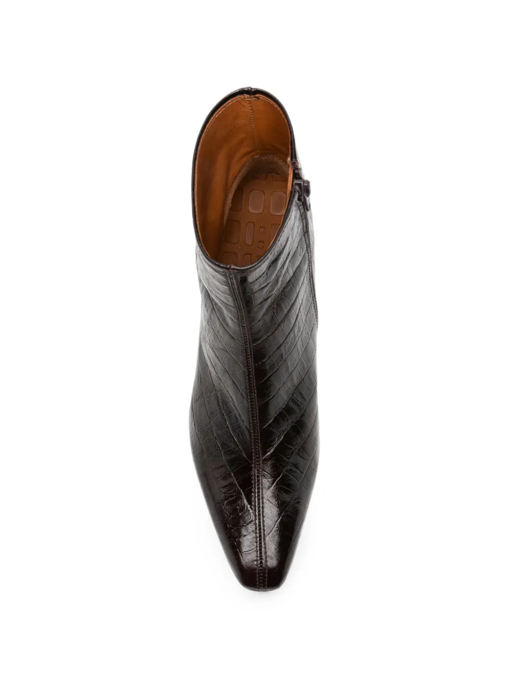 Chie Mihara croc-effect leather ankle boots Bruin