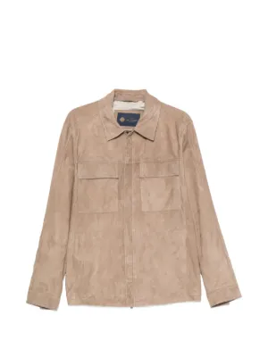 Giorgio Armani スエード ジャケット | ニュートラル | FARFETCH JP