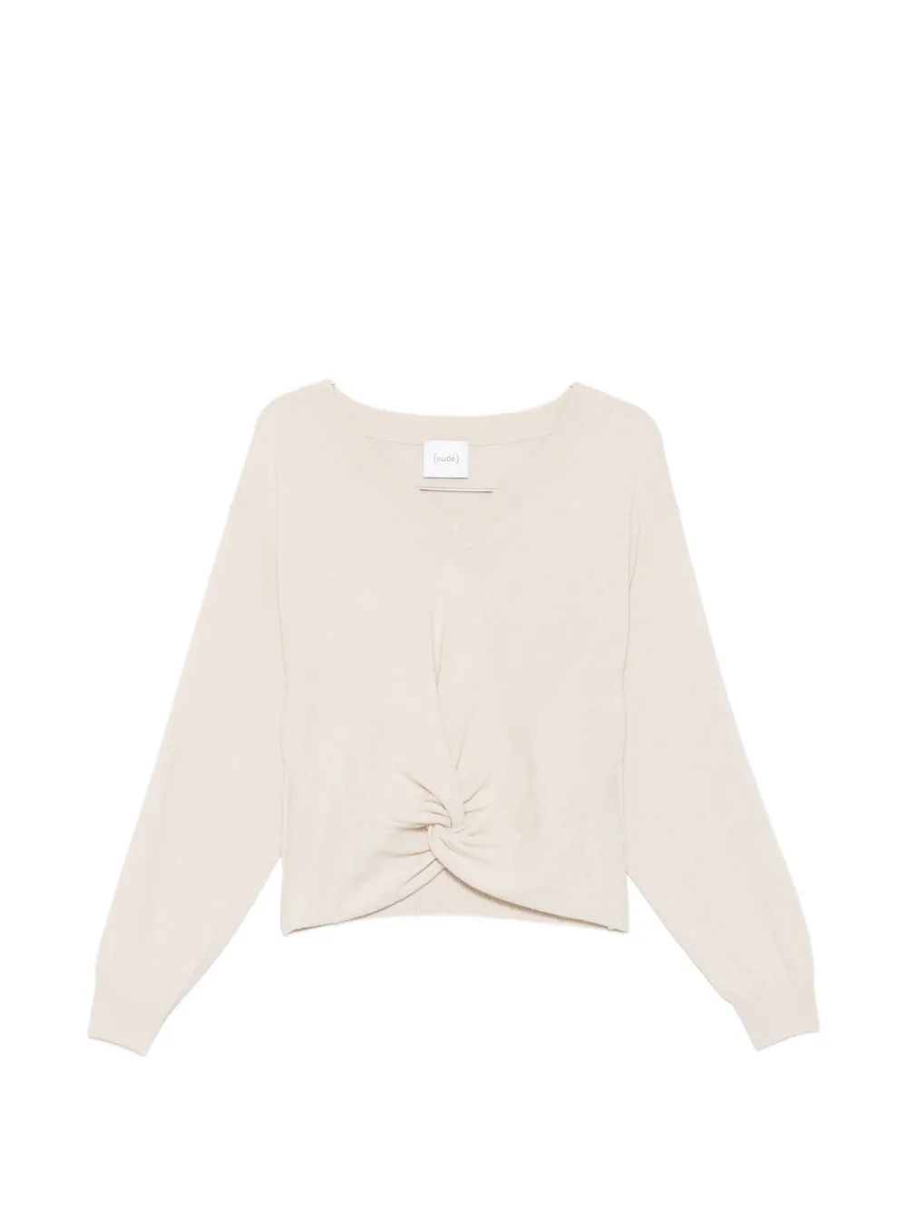 Nude Pullover mit V-Ausschnitt