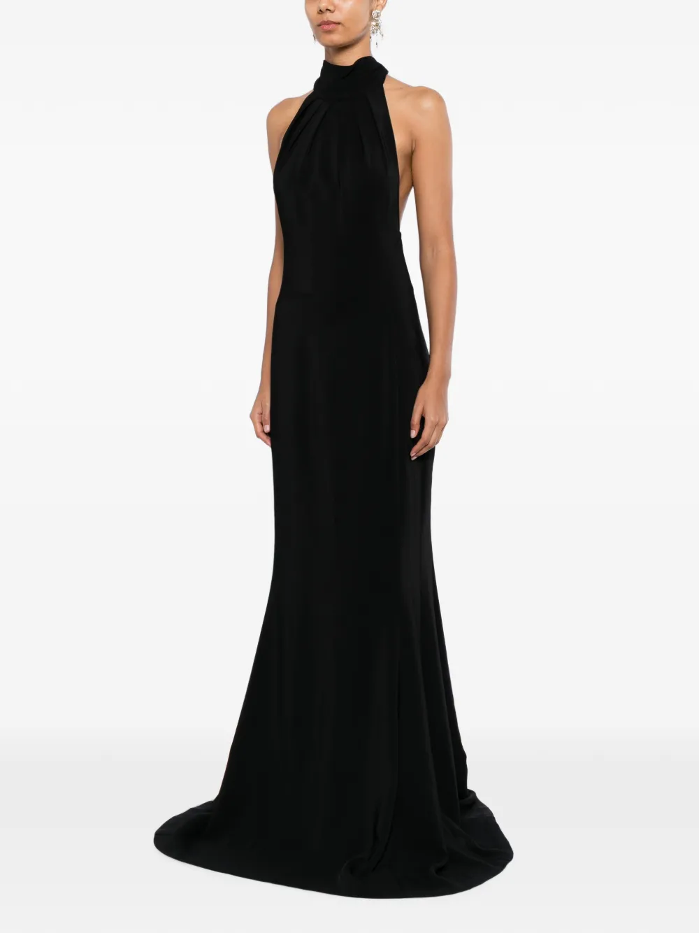 Zuhair Murad Cady halterjurk Zwart