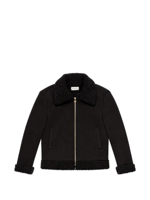 Paolo Pecora Kids faux-shearling trim jacket