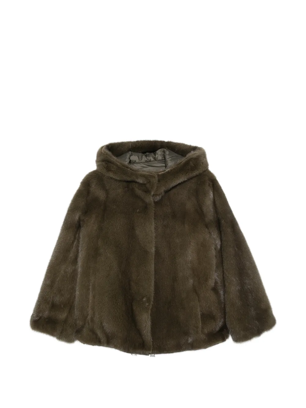 Manzoni 24 manteau en fourrure à capuche - Vert Manzoni 24 manteau en fourrure à capuche - Vert