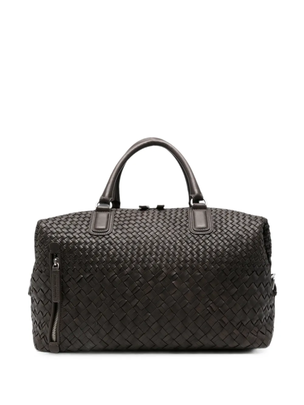 Officine Creative woven leather holdall - Braun