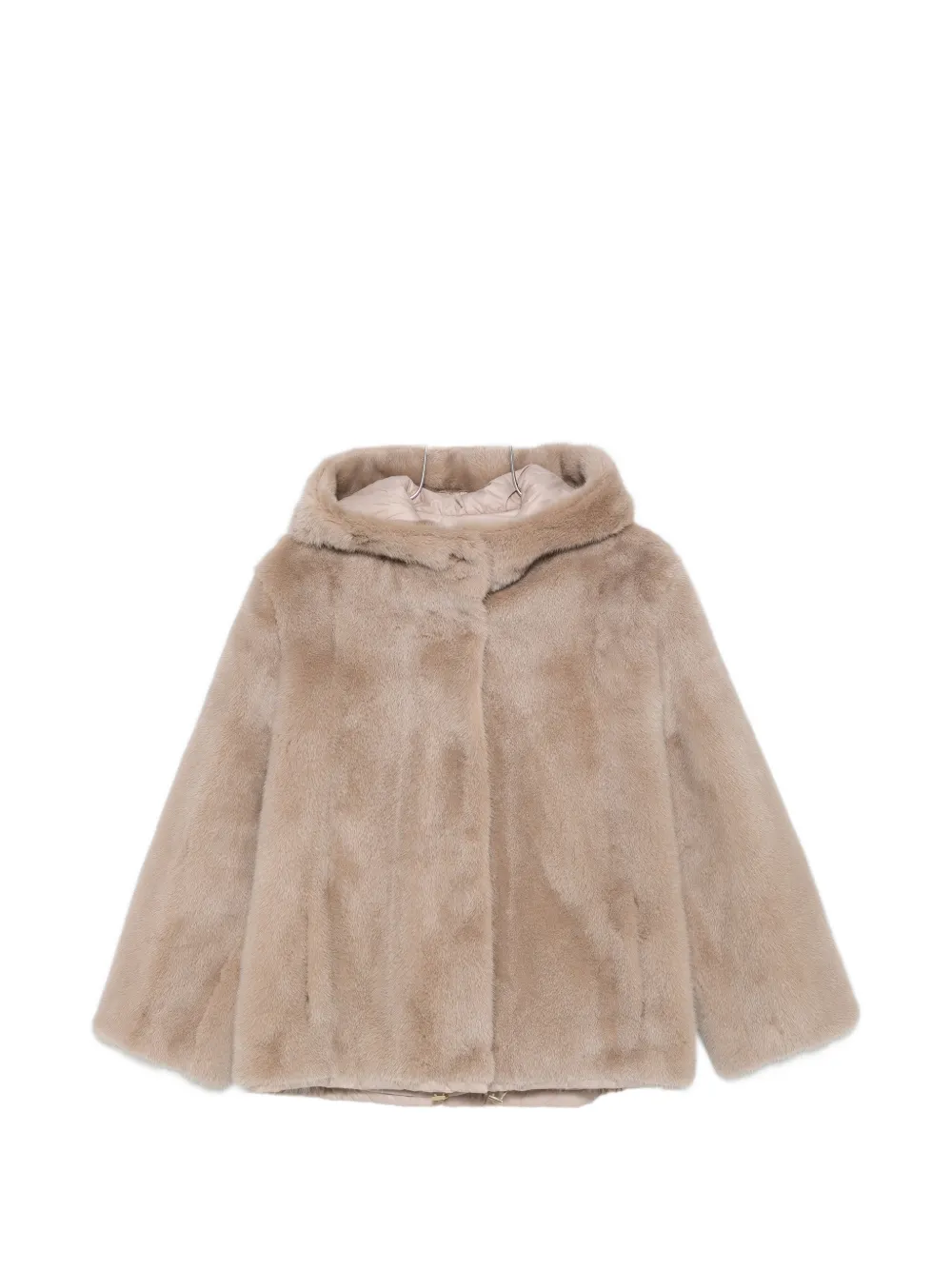Manzoni 24 reversible hooded mink fur coat - Nude