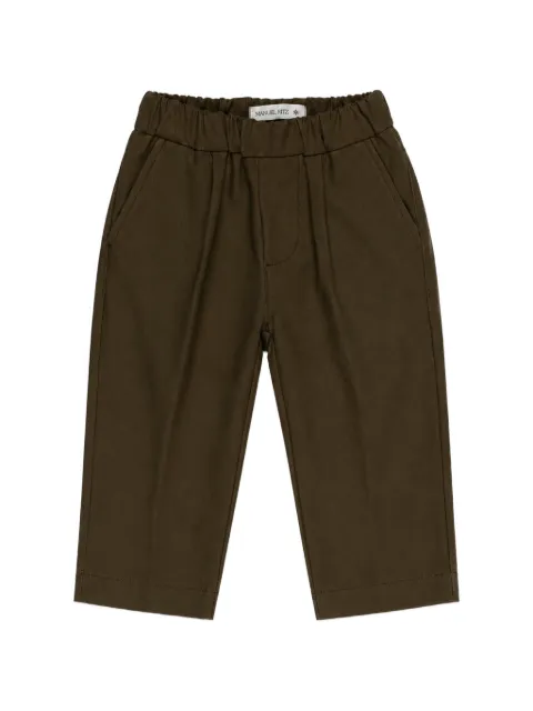 Manuel Ritz Kids elasticated-waist logo-embroidered trousers