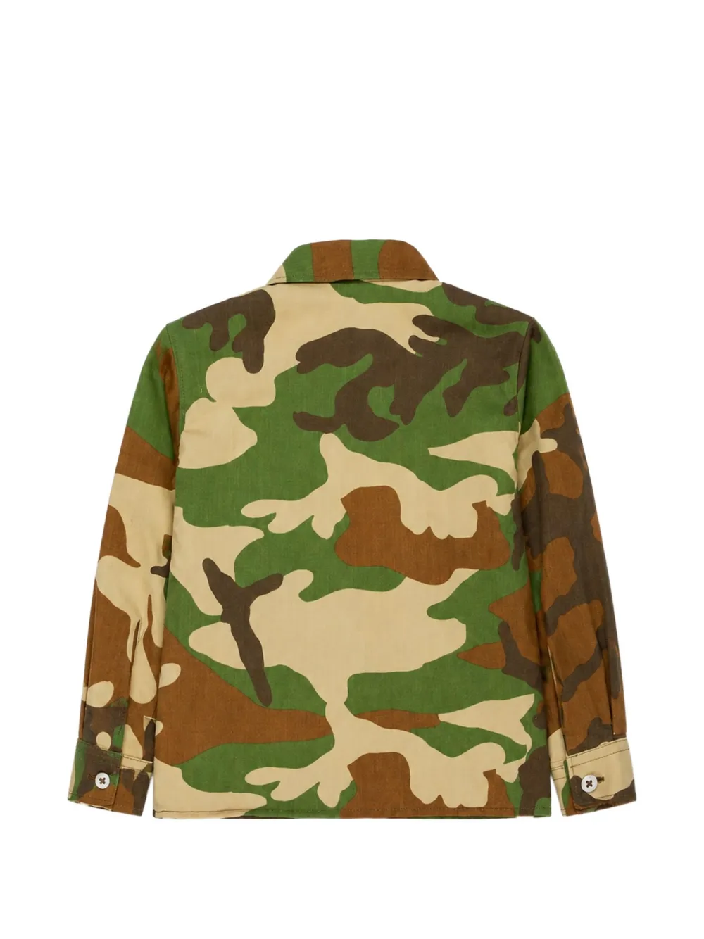 Manuel Ritz Kids Shirt met camouflageprint Bruin