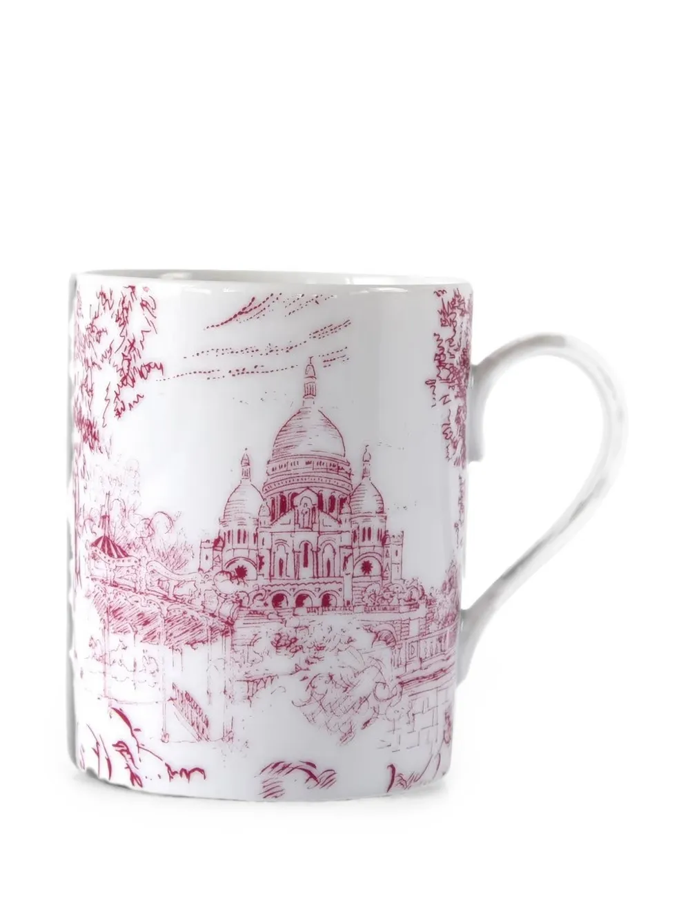 Bernardaud 그래픽 프린트 포슬린 머그 | 화이트 | Image 1