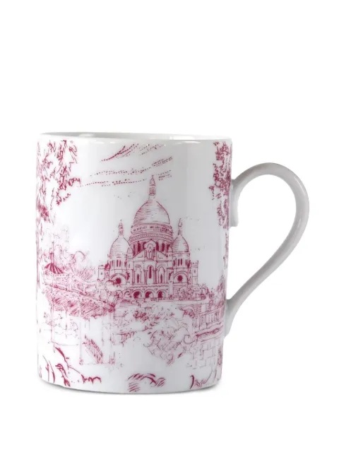 Bernardaud graphic-print porcelain mug