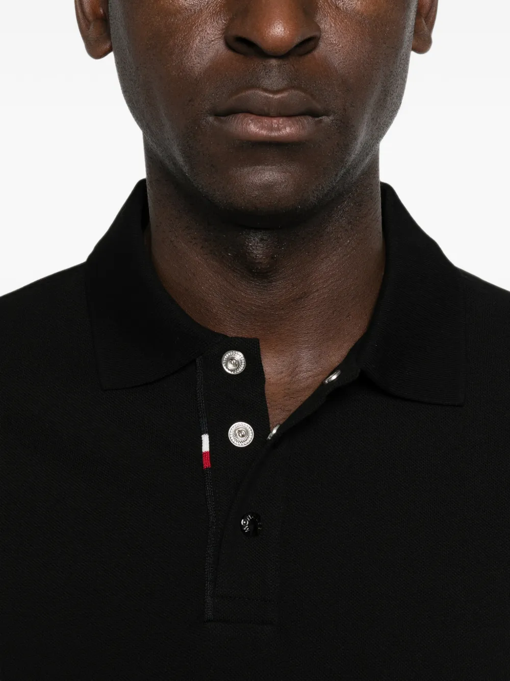Moncler Poloshirt met logopatch Zwart