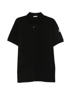 Moncler ロゴ ポロシャツ | ブラック | FARFETCH JP
