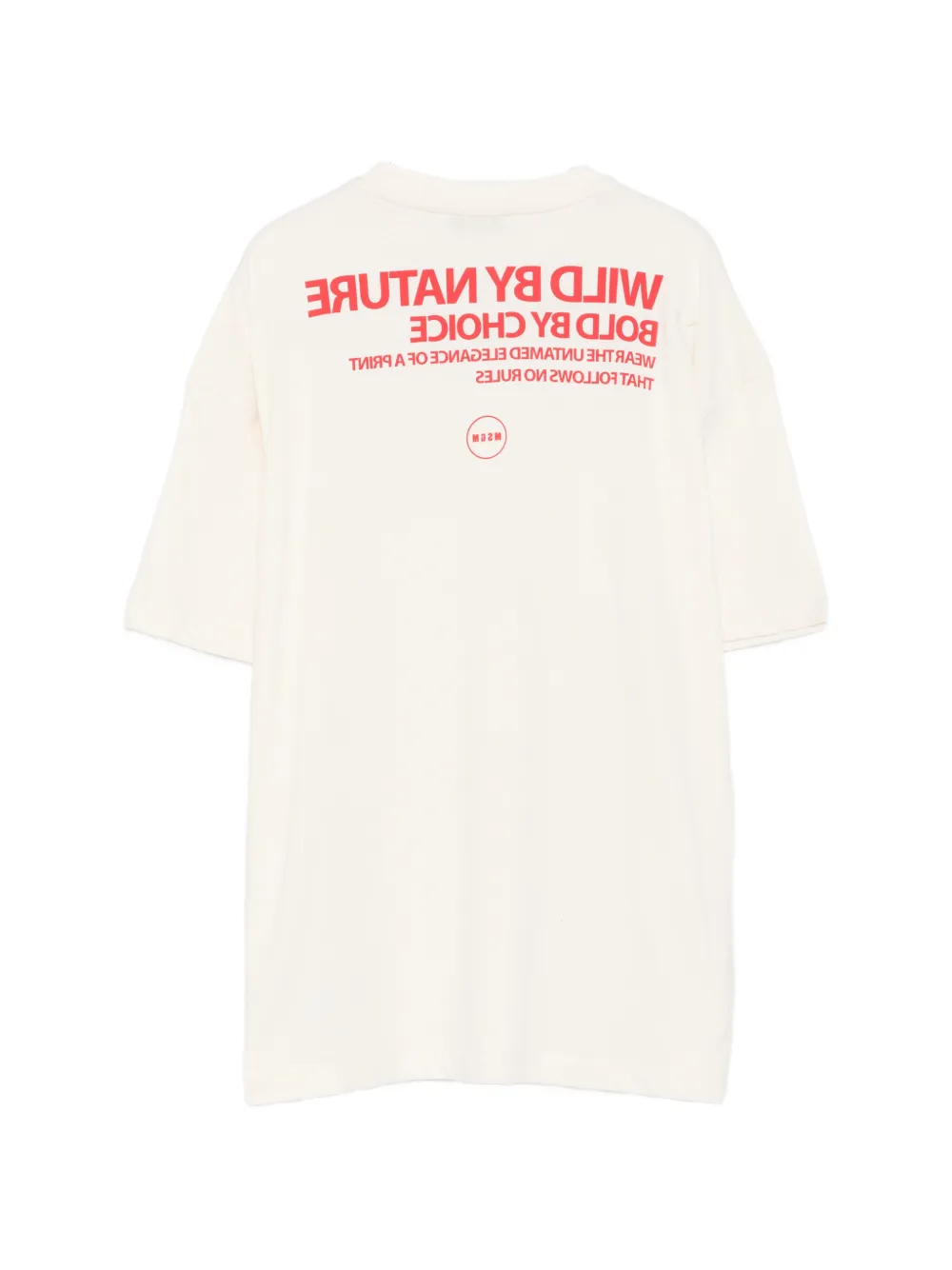MSGM Kids T-shirt met logoprint Beige