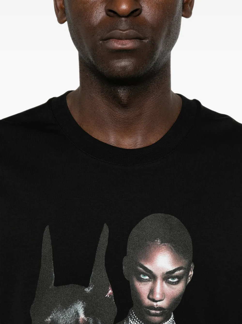 Ih Nom Uh Nit Family katoenen T-shirt met print Zwart