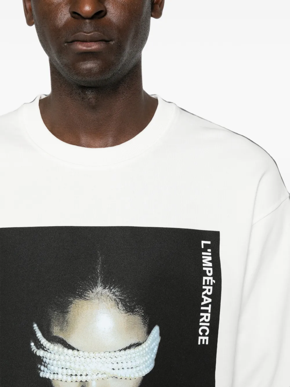 Ih Nom Uh Nit L'Impératrice sweater met grafische print Wit