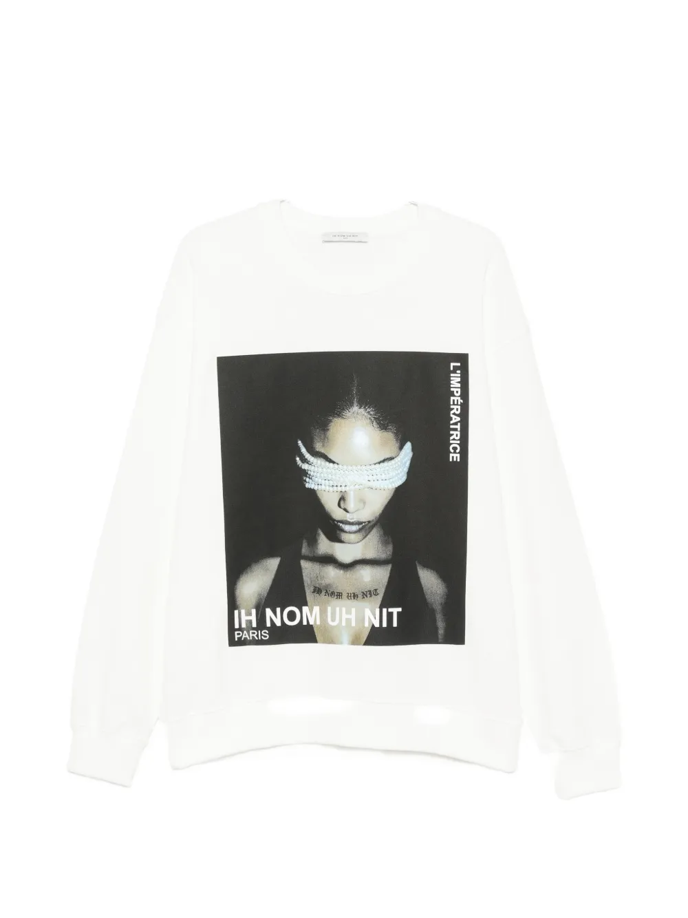Ih Nom Uh Nit L'Impératrice graphic-print sweatshirt - Bianco