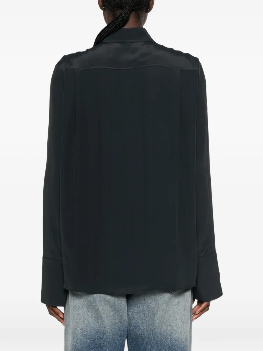 Federica Tosi Blouse met lange mouwen Grijs
