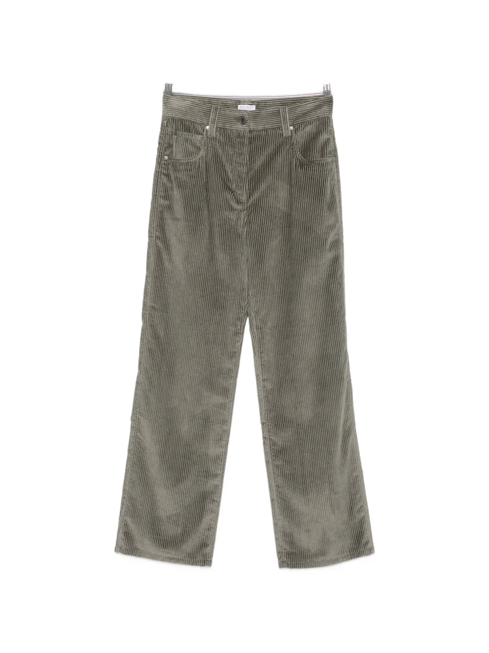 Brunello Cucinelli corduroy straight-leg trousers - Grigio