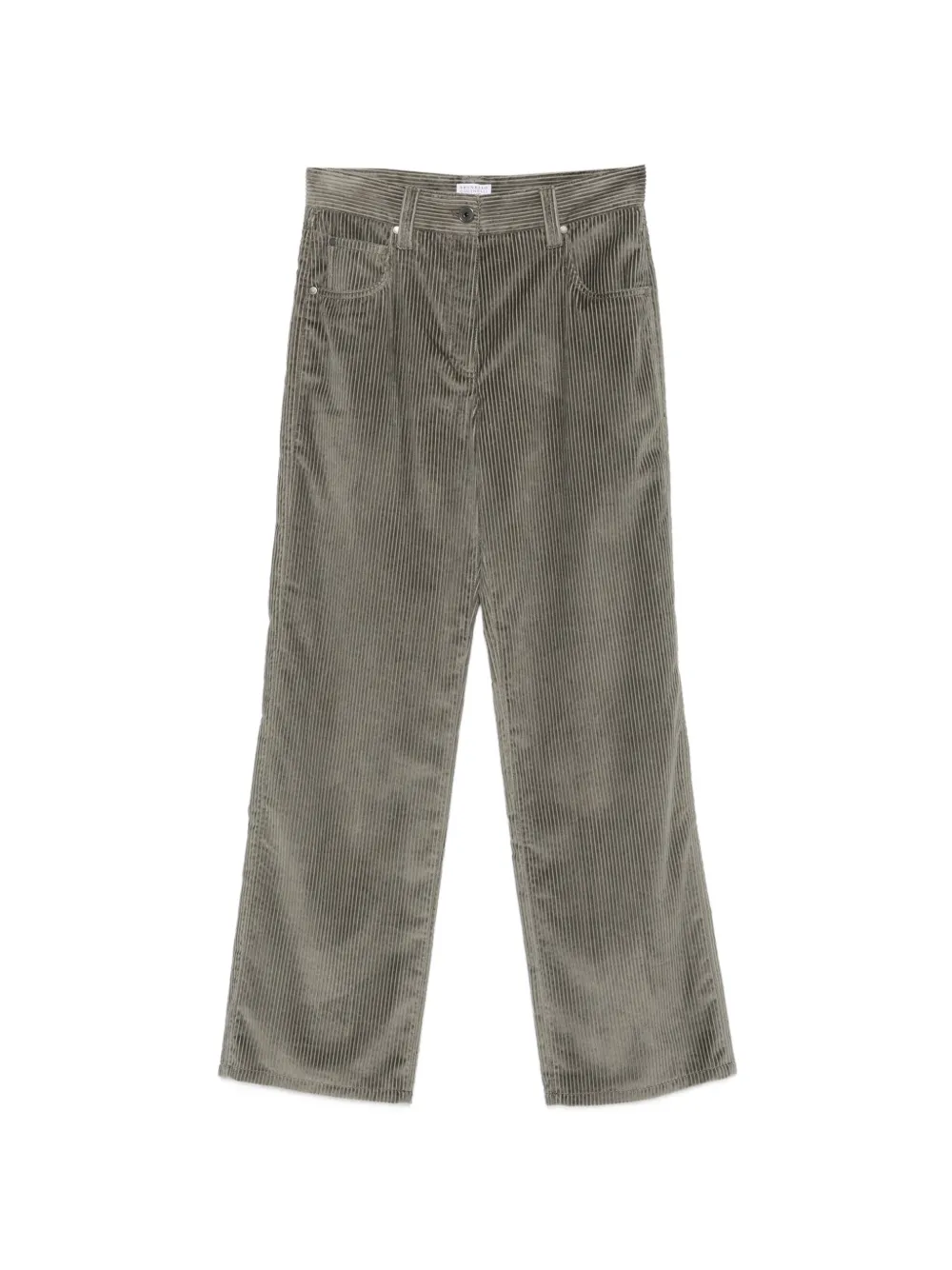 Brunello Cucinelli corduroy straight-leg trousers - Grigio