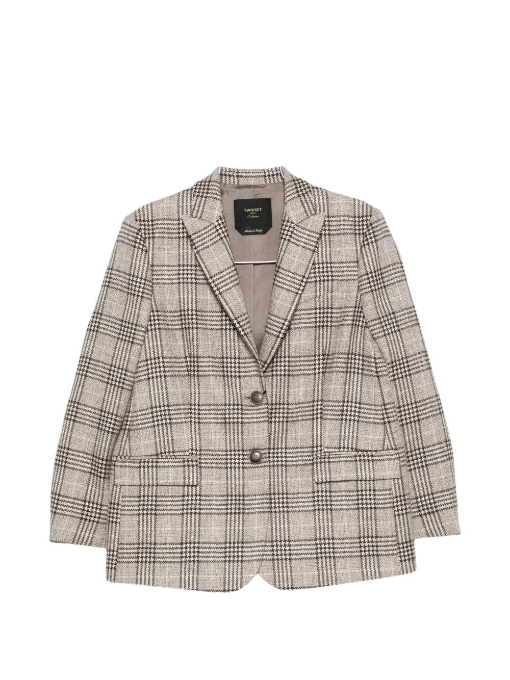 TWINSET Jacke mit Karomuster - Nude
