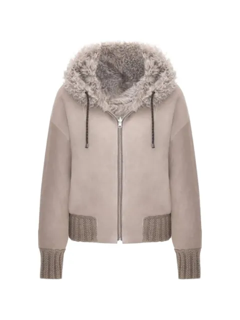 BIGARDINI Danica reversible hooded shearling jacket