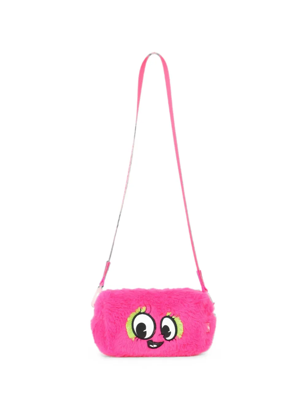 Billieblush Kleine schoudertas met imitatiebont en monsterpatch Roze