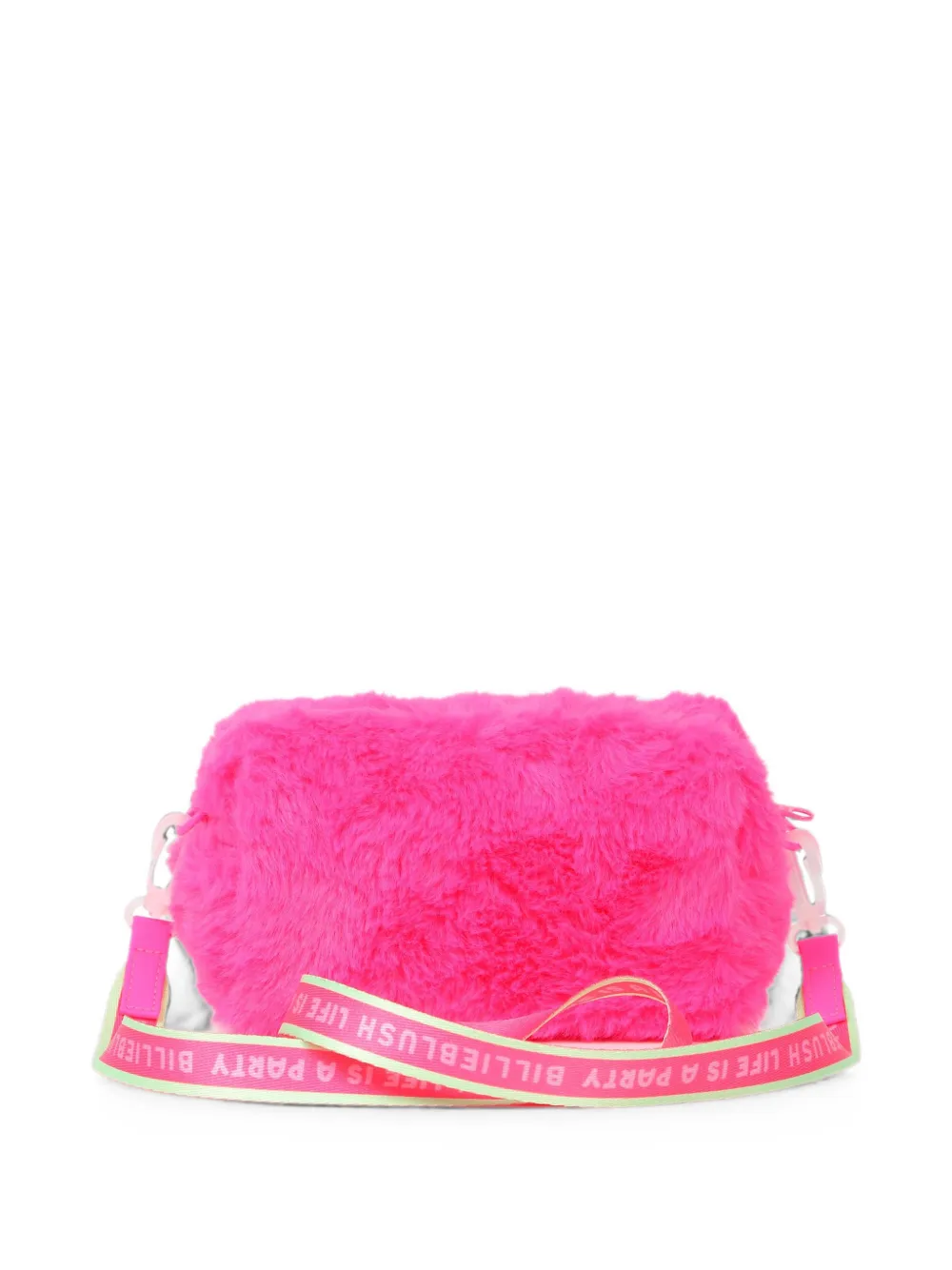 Billieblush Kleine schoudertas met imitatiebont en monsterpatch Roze