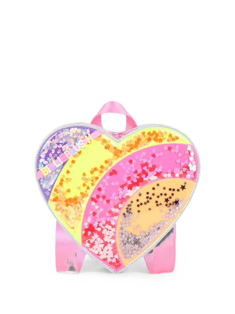 Billieblush heart-shaped sequin-embellished backpack Roze