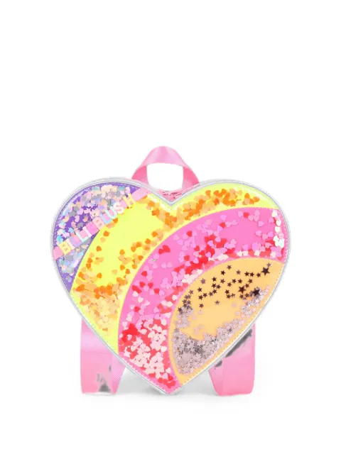 Billieblush heart-shaped sequin-embellished backpack