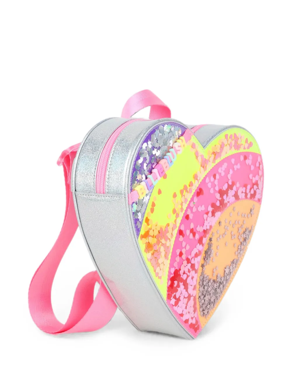 Billieblush heart-shaped sequin-embellished backpack Roze