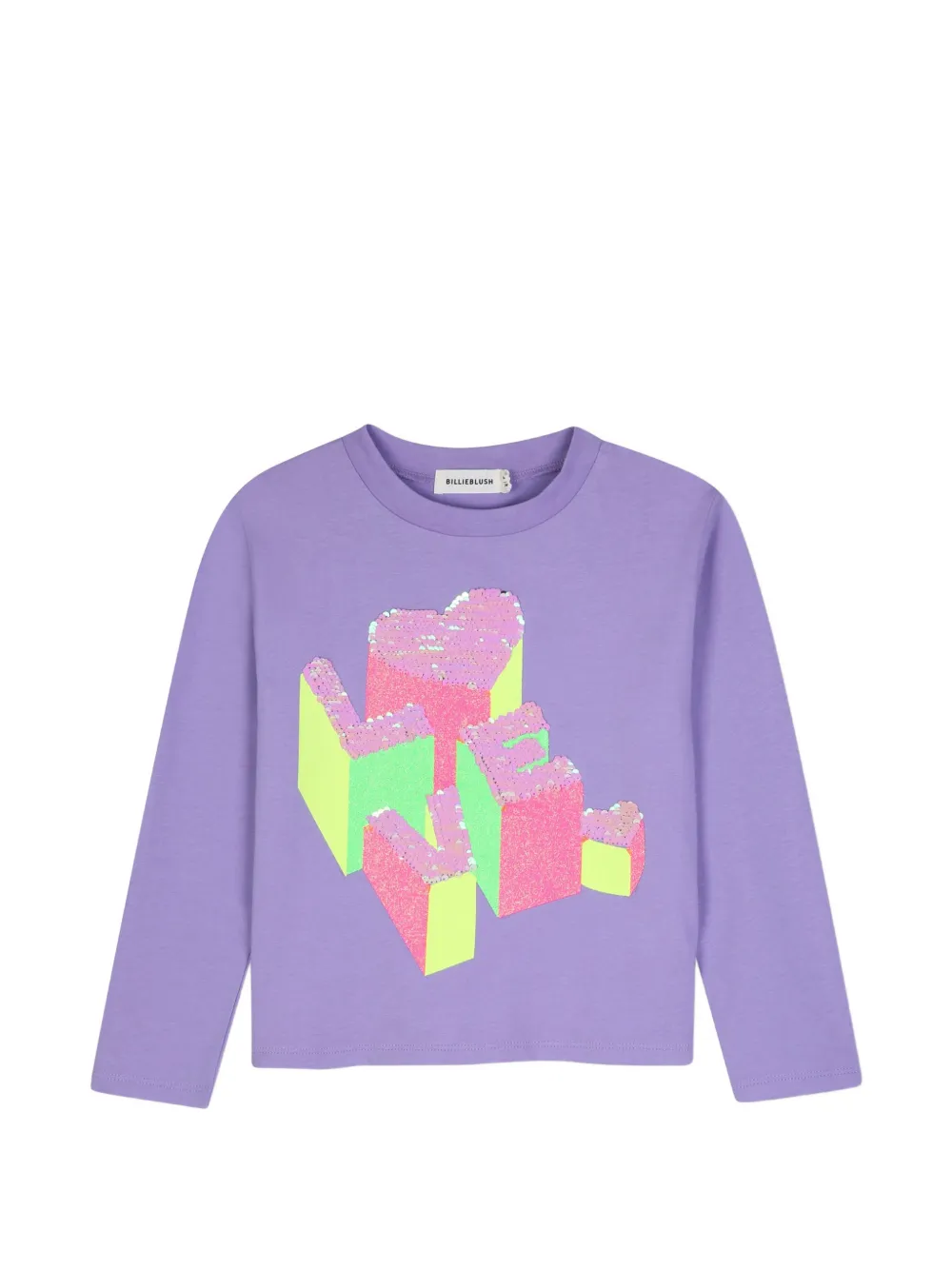 Billieblush T-shirt con paillettes - Viola