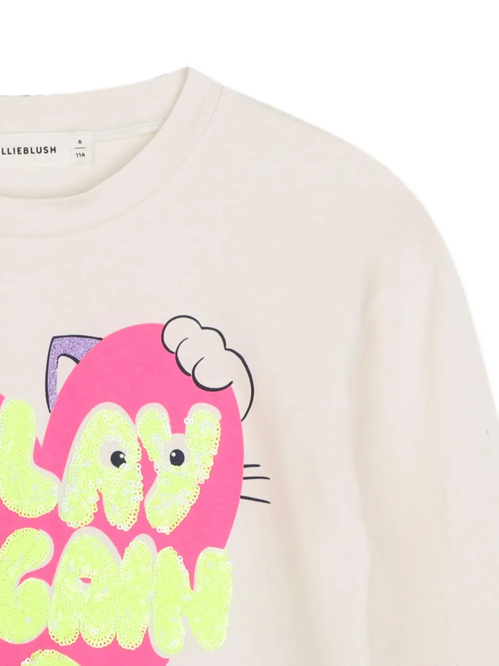 Billieblush T-shirt met grafische print Beige