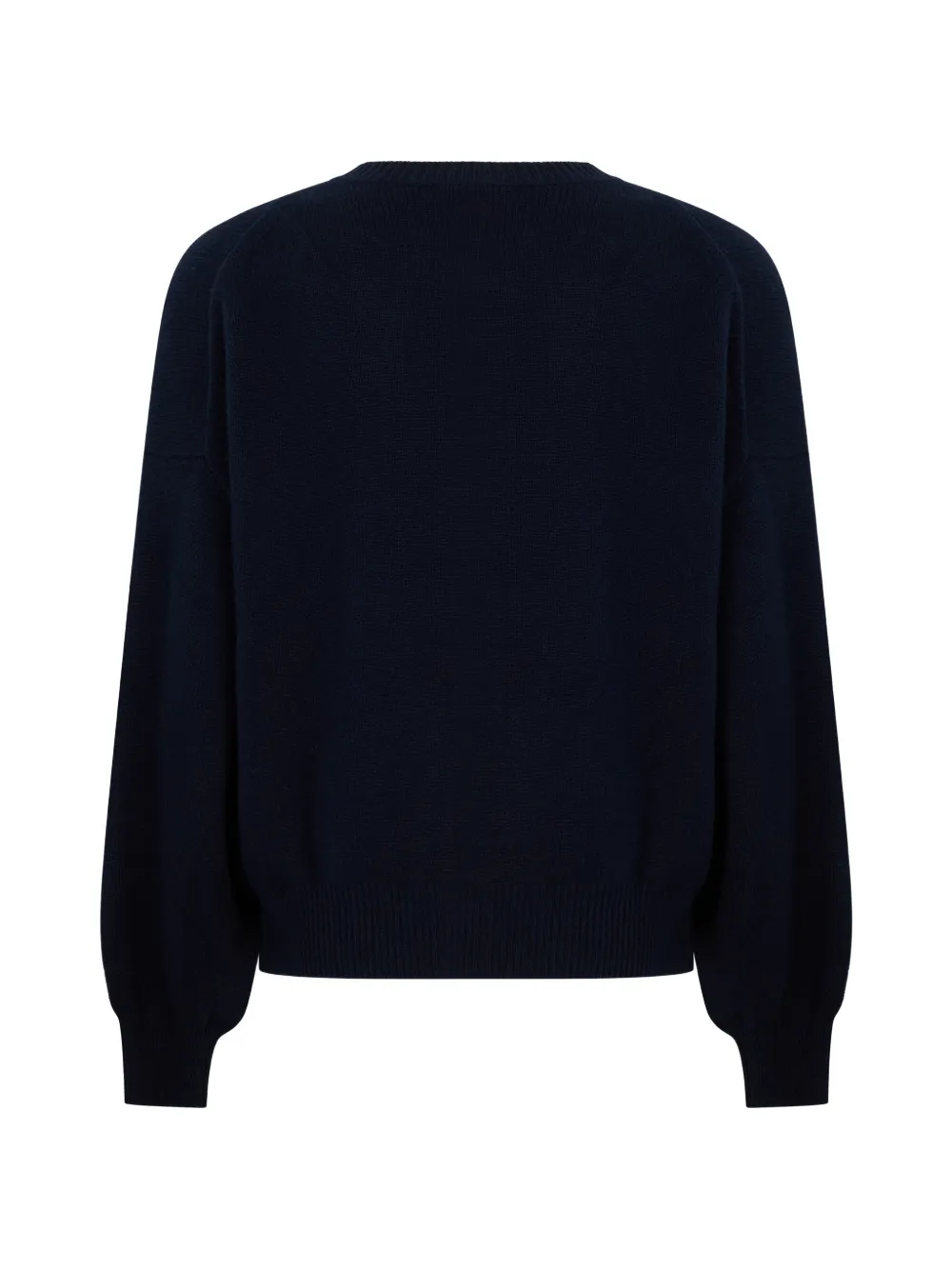 Lisa Yang Kasjmier trui met ronde hals Blauw