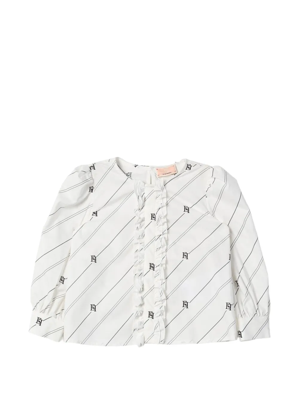 Elisabetta Franchi Kids Blusa con stampa - Bianco