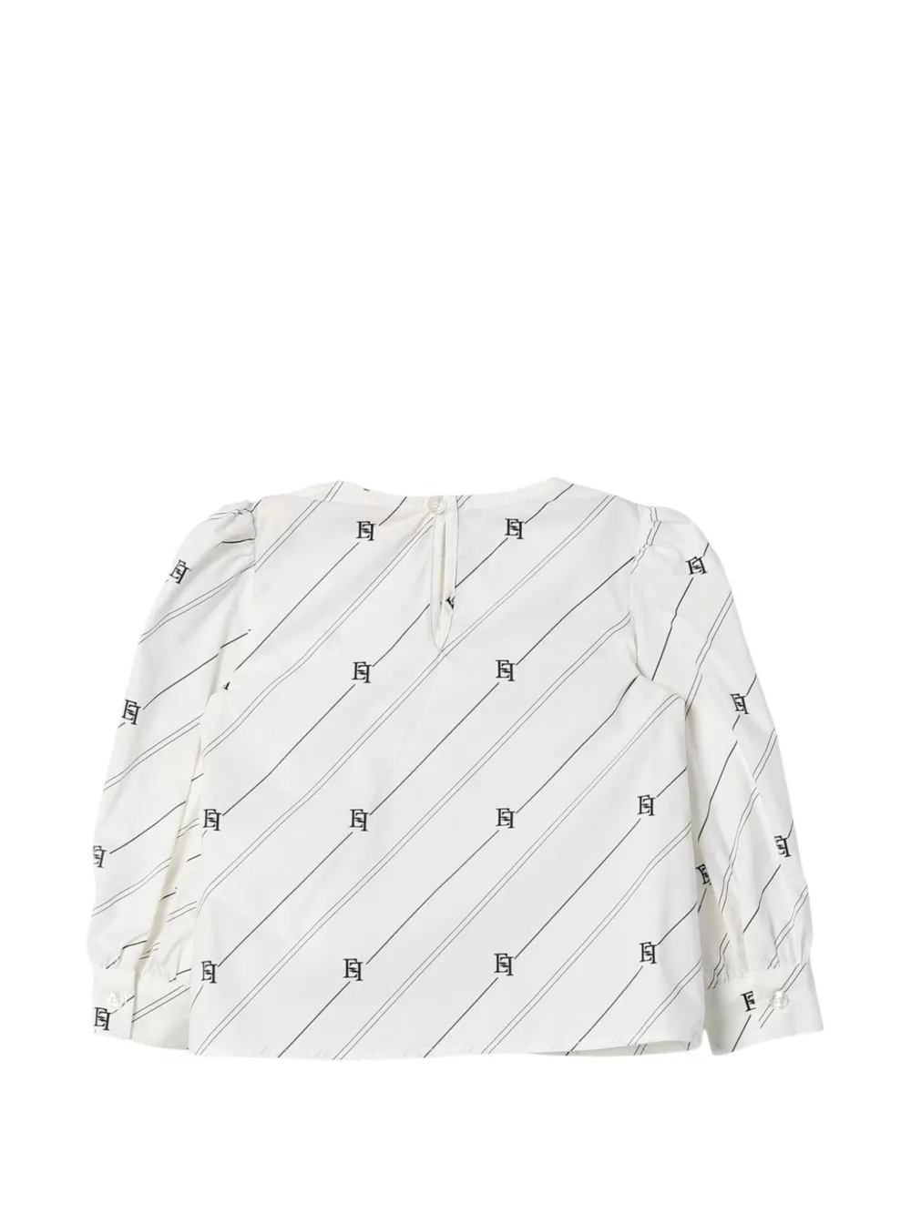 Elisabetta Franchi Kids Shirt met logoprint Wit
