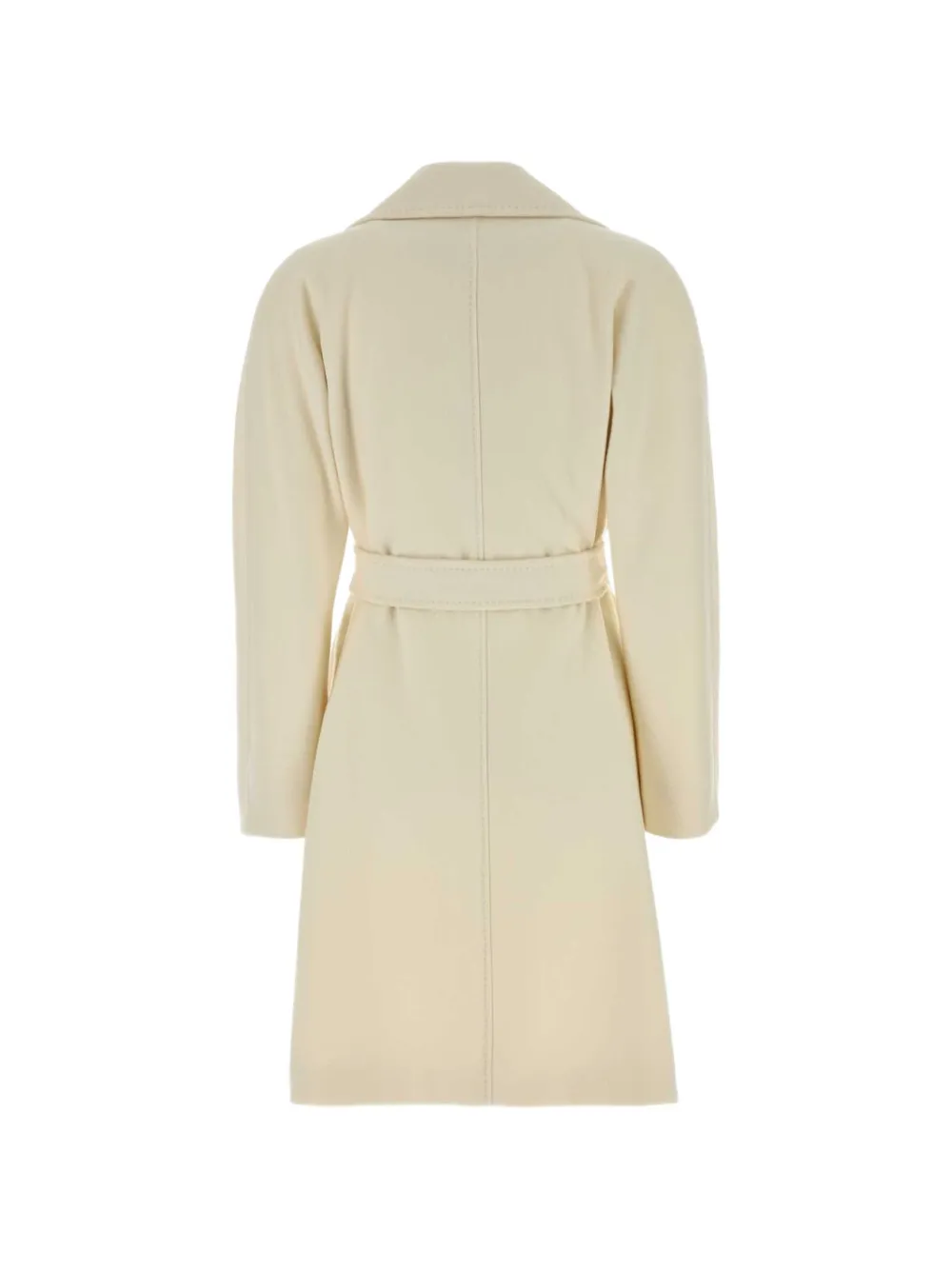 Max Mara Ravenna jas met ceintuur Wit