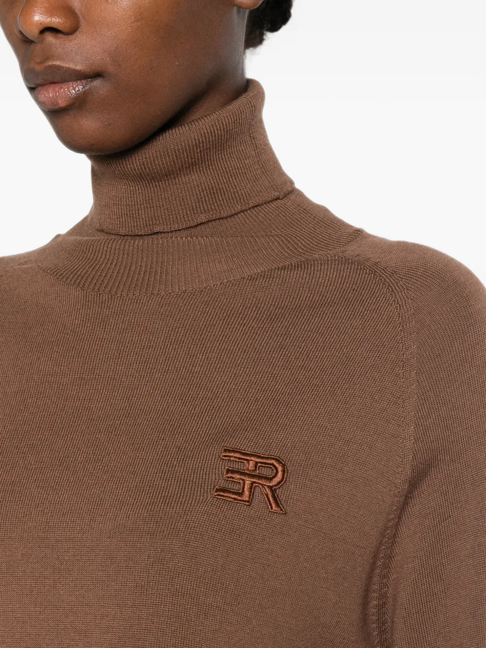 ERMANNO FIRENZE Coltrui met geborduurd logo Bruin